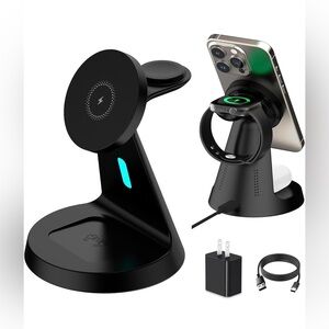 3-in-1 Fast Charge Magnetic Wireless Charger